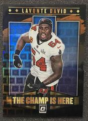 Lavonte David [Black Pandora] #CH-15 Football Cards 2021 Panini Donruss Optic The Champ is Here Prices