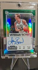 Larry Bird [Premium Edition] #VT-LBD Basketball Cards 2021 Panini Contenders Veteran Ticket Autograph Prices