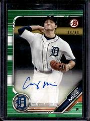 Casey Mize [Green] #PA-CM Baseball Cards 2019 Bowman Prospect Autographs Prices