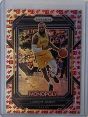 LeBron James [Red Dice] Basketball Cards 2022 Panini Prizm Monopoly Prices