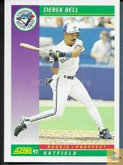 Derek Bell Baseball Cards 1992 Score Prices