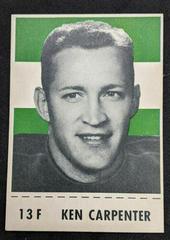 Ken Carpenter Football Cards 1956 Shredded Wheat Prices