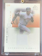 Barry Bonds [Away] #BB Baseball Cards 2001 SP Game Used Authentic Fabric Prices