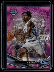 Caleb Love [Pink Lava] #11 Basketball Cards 2022 Bowman University Best Prices