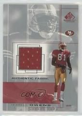 Terrell Owens Football Cards 2001 SP Game Used Authentic Fabric Prices