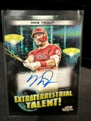 Mike Trout [Black Eclipse] #ETA-MT Baseball Cards 2023 Topps Cosmic Chrome Extraterrestrial Talent Autographs Prices