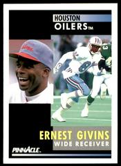 Ernest Givins #145 Football Cards 1991 Pinnacle Prices