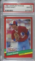 Chris Haney #44 Baseball Cards 1991 Donruss Rookies Prices