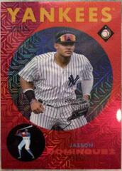 Jasson Dominguez [Red Refractor Mega Box Mojo] Baseball Cards 2022 Bowman Chrome Ascensions Prices
