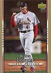 Braden Looper Baseball Cards 2007 Upper Deck First Edition Prices