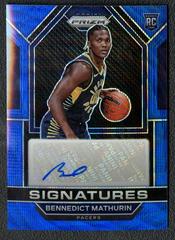 Bennedict Mathurin [Blue Wave] #RSI-BMA Basketball Cards 2022 Panini Prizm Rookie Signatures Prices