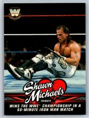 Wins the WWE Championship in a 60 Minute Iron Man Match #13 Wrestling Cards 2018 Topps WWE Shawn Michaels Tribute Prices