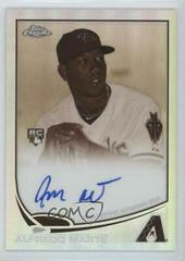 Alfredo Marte [Sepia Refractor] #189 Baseball Cards 2013 Topps Chrome Rookie Autograph Prices