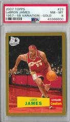 LeBron James [1957 Gold] #23 Basketball Cards 2007 Topps Prices