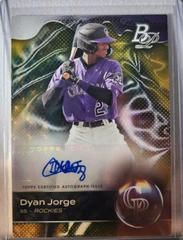 Dyan Jorge [Autograph Foilfractor] #TOP-54 Baseball Cards 2023 Bowman Platinum Top Prospects Prices