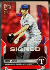 Jacob deGrom [Red] #921 Baseball Cards 2022 Topps Now Prices