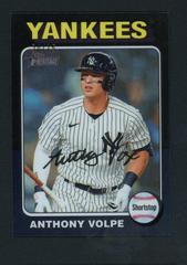 Anthony Volpe [Black Refractor] #282 Baseball Cards 2024 Topps Heritage Chrome Prices