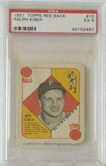 Ralph Kiner #15 Baseball Cards 1951 Topps Red Back Prices