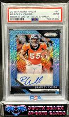 Bradley Chubb [Blue Shimmer] #4 Football Cards 2018 Panini Prizm Rookie Autographs Prices