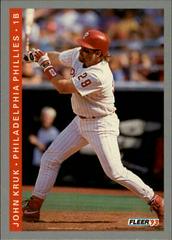 John Kruk Baseball Cards 1993 Fleer Prices