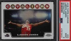 LeBron James [Refractor] Basketball Cards 2008 Topps Chrome Prices