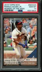 Ronald Acuna Jr. #MOW20 Baseball Cards 2018 Topps Now Moment of the Week Prices