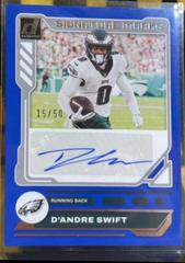 D'Andre Swift [Blue] Football Cards 2023 Panini Donruss Signature Marks Prices