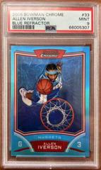 Allen Iverson [Blue Refractor] Basketball Cards 2008 Bowman Chrome Prices