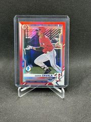 Aaron Zavala [Red Foil] Baseball Cards 2021 Bowman Draft 1st Edition Prices