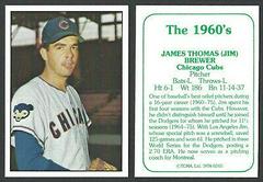 Jim Brewer #243 Baseball Cards 1978 TCMA the 1960's Prices