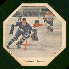Dave Keon, J. C. Tremblay Hockey Cards 1967 York Action Octagons Prices