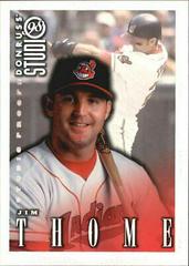 Jim Thome #96 Baseball Cards 1998 Studio Prices