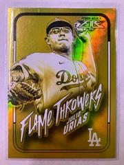 Julio Urias [Gold Minted] #FT-14 Baseball Cards 2022 Topps Fire Flame Throwers Prices