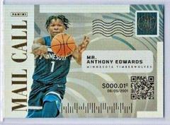 Anthony Edwards #2 Basketball Cards 2021 Panini Illusions Mail Call Prices