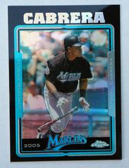 Miguel Cabrera [Black Refractor] #92 Baseball Cards 2005 Topps Chrome Prices