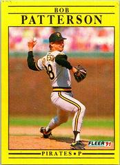 Bob Patterson #45 Baseball Cards 1991 Fleer Prices