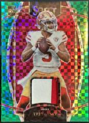 Trey Lance [Green] #RSW-TLA Football Cards 2021 Panini Select Rookie Swatches Prices