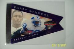 Barry Sanders [Purple] #35 Football Cards 1998 Playoff Contenders Pennants Prices