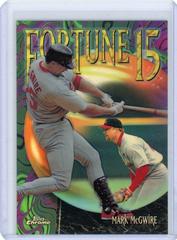 Mark McGwire [Refractor] #FF12 Baseball Cards 1999 Topps Chrome Fortune 15 Prices