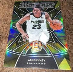 Jaden Ivey [Gold] Basketball Cards 2022 Panini Chronicles Draft Picks Rookie Aura Prices