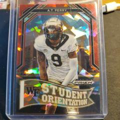 A. T. Perry [Red Flash] #SO-12 Football Cards 2023 Panini Prizm Draft Picks Student Orientation Prices