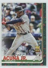 Ronald Acuna Jr. [Metallic] Baseball Cards 2019 Topps Holiday Mega Box Prices