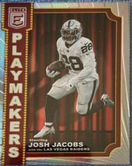 Josh Jacobs #PM-19 Football Cards 2023 Panini Donruss Elite Playmakers Prices
