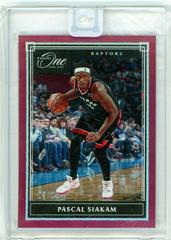 Pascal Siakam [Red] Basketball Cards 2019 Panini One and One Prices