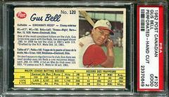 Gus Bell [Perforated Hand Cut] #120 Baseball Cards 1962 Post Canadian Prices