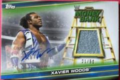 Xavier Woods [Blue] Wrestling Cards 2019 Topps WWE Money in the Bank Mat Relic Autographs Prices