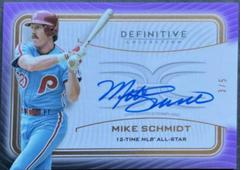 Mike Schmidt [Purple] #LAC-MSC Baseball Cards 2023 Topps Definitive Legendary Autograph Collection Prices