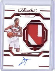 Dalen Terry [Ruby Vertical Patch Auto] #16 Basketball Cards 2022 Panini Flawless Patch Autograph Prices