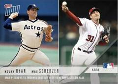 Max Scherzer, Nolan Ryan #59 Baseball Cards 2018 Topps Now Prices