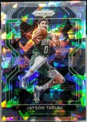 Jayson Tatum [Green Ice Prizm] #13 Basketball Cards 2021 Panini Prizm Prices